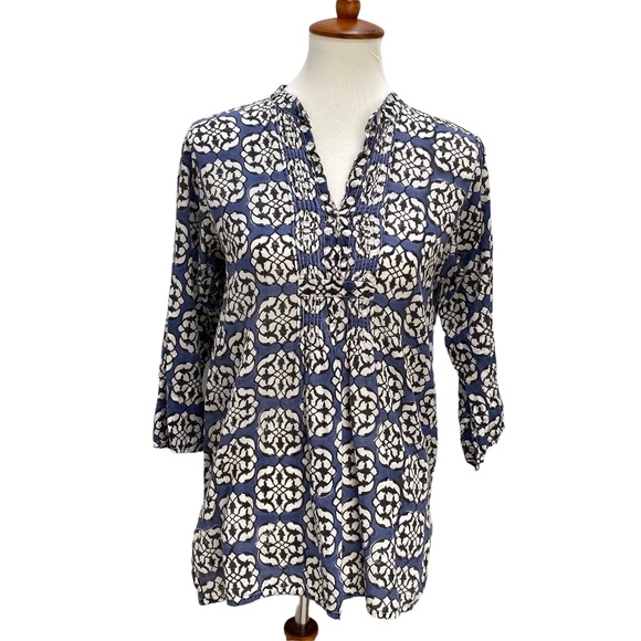 Original Roberta Roller Rabbit Tunic small blue white - Picture 1 of 8